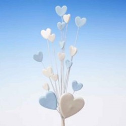 Heart Spray Baby Blue two tone