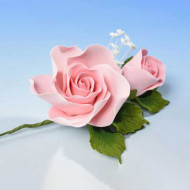 Open Rose x2 Spray Medium Pink