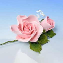 Open Rose x2 Spray Medium Pink