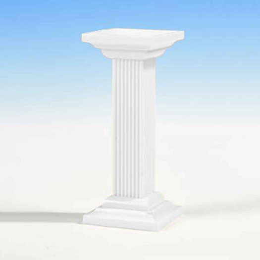 Hamilworth Pillar Square 3.5" White
