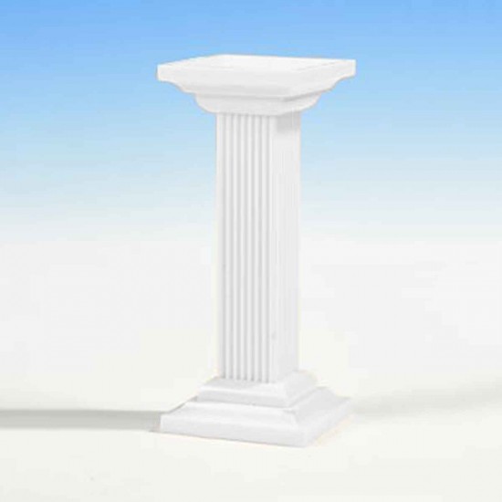 Hamilworth Pillar Square 3.5" White