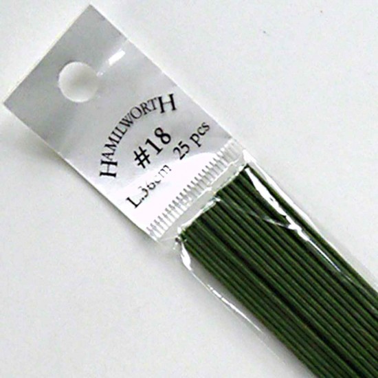 Hamilworth Wire Green #18 x25