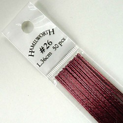 Wire Metallic Burgundy #26 x50