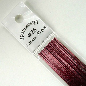 Wire Metallic Burgundy #26 x50 Wire Metallic Burgundy #26 x50