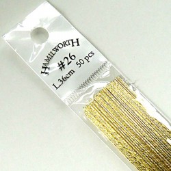 Wire Metallic Gold #22 x25