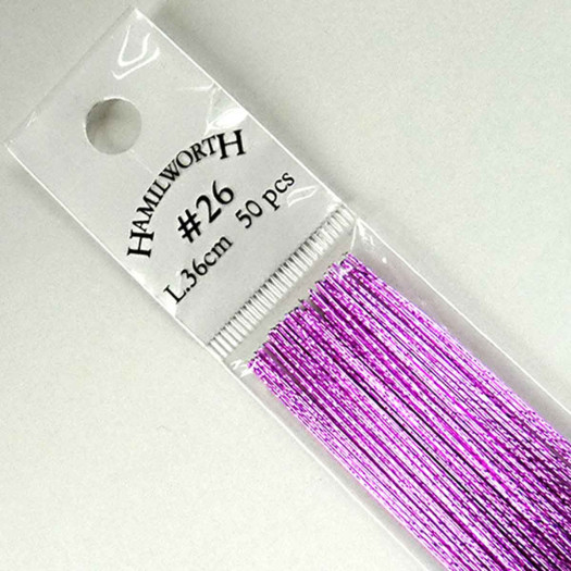 Hamilworth Wire Metallic Grape/Violet/Mauve #24 x50 Hamilworth Wire Metallic Grape/Violet/Mauve #24 x50