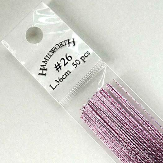Hamilworth Wire Metallic Pink #24 x50 Hamilworth Wire Metallic Pink #24 x50