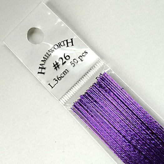 Hamilworth Wire Metallic Purple #24 x50 Hamilworth Wire Metallic Purple #24 x50