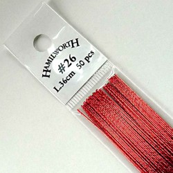 Wire Metallic Red #24 x50