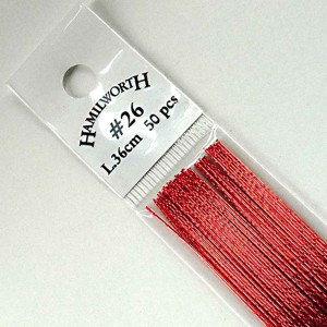 Wire Metallic Red #24 x50 Wire Metallic Red #24 x50