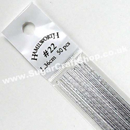 Hamilworth Wire Metallic Silver #22 x50