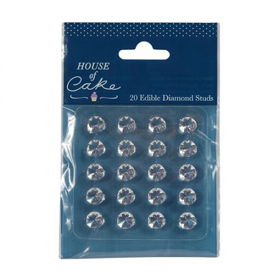 House of Cake Gems Edible x20 Clear Large