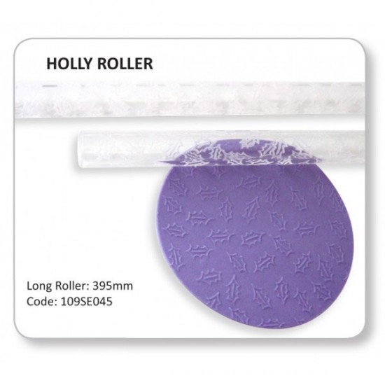 JEM Rolling Pin 16" Holly Embosser