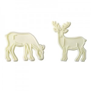 Reindeer Cutter Set stag & doe grazing Reindeer Cutter Set stag & doe grazing