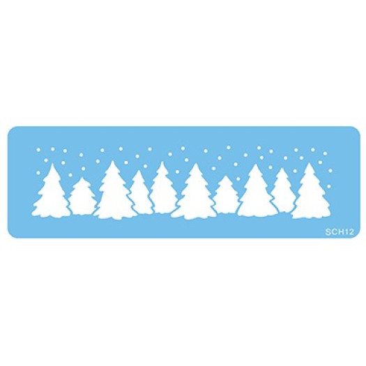 JEM Christmas Forest Stencil