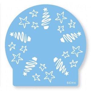 Christmas Trees & Stars Stencil Christmas Trees & Stars Stencil