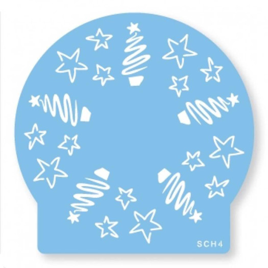 JEM Christmas Trees & Stars Stencil