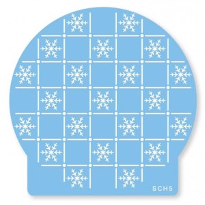 Lattice Snowflakes Stencil Lattice Snowflakes Stencil