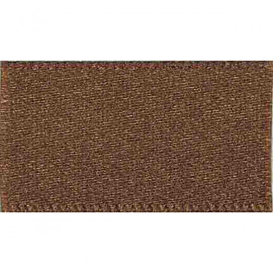 Berisfords Ribbon 15mm Dark Brown Double Satin