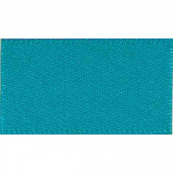 Ribbon 15mm Malibu Blue Double Satin Petrol Blue
