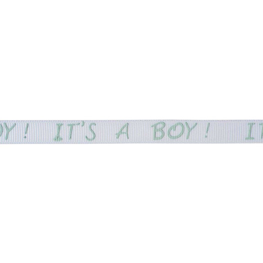 Jomil Ribbon 10mm IT\'S A BOY Blue