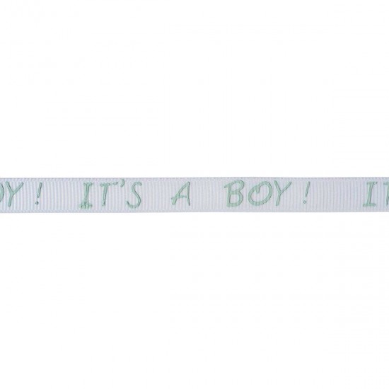 Jomil Ribbon 10mm IT\'S A BOY Blue