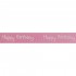 Ribbon 15mm Happy Birthday Pink