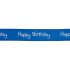 Ribbon 15mm Happy Birthday Royal Blue
