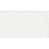Ribbon 25mm Bridal White Double Satin