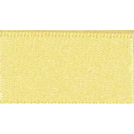 Berisfords Ribbon 15mm Lemon Yellow Double Satin