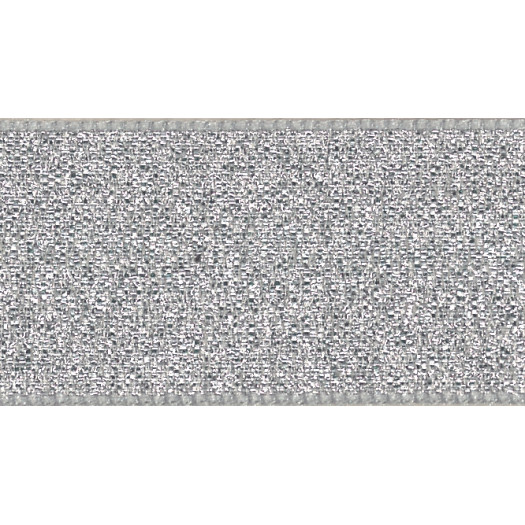 Berisfords Ribbon 25mm Silver Double Lame