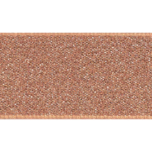 Berisfords Ribbon 15mm Rose Gold Double Lame