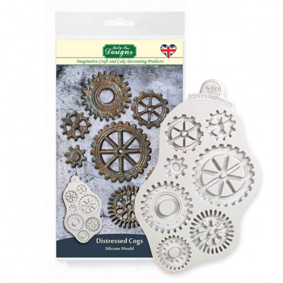 Katy Sue Distressed Cogs Mould