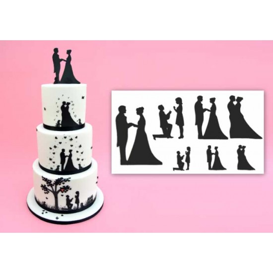 Patchwork Cutters Wedding Silhouettes Cutter