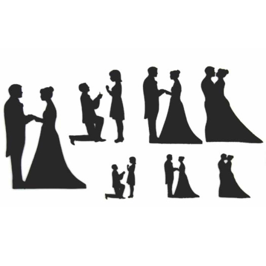 Patchwork Cutters Wedding Silhouettes Cutter Patchwork Cutters Wedding Silhouettes Cutter