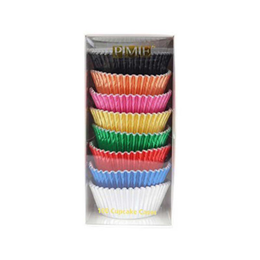 PME Cupcake Cases Foil Lined - Assorted Metallic x100 PME Cupcake Cases Foil Lined - Assorted Metallic x100