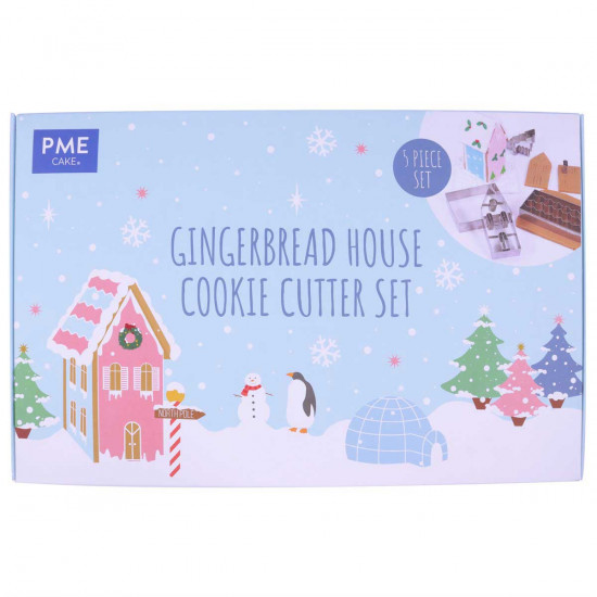 PME Gingerbread House Cookie Cutter Set