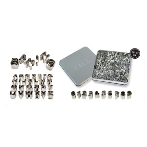 Alphabet & Numbers Cutter Set Tin Alphabet & Numbers Cutter Set Tin