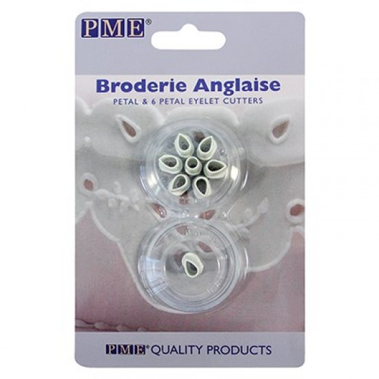 PME Broderie Anglaise Cutter Set Petal & 6-Petal Eyelet