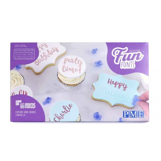 PME Fun Fonts Cupcake and Cookies Collection #1