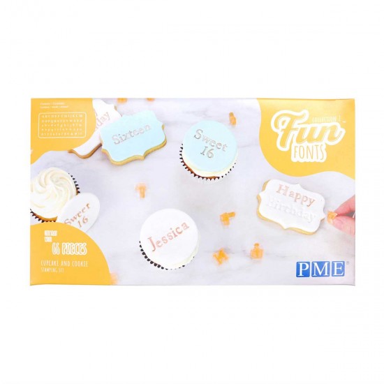 PME Fun Fonts Cupcake and Cookies Collection #2