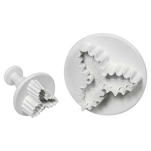Veined Holly Leaf Plunger Cutter Set 3-Leaf Veined Holly Leaf Plunger Cutter Set 3-Leaf