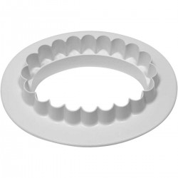 Plaque Cutter Plain & Fluted Oval XL