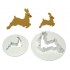 Reindeer Cutter Set of 2 bounding reindeer