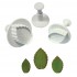 Veined Rose Leaf Plunger Cutter Set