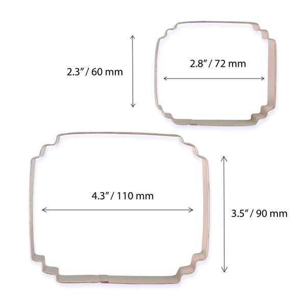PME Cookie Plaque 5 Set of 2 PME Cookie Plaque 5 Set of 2