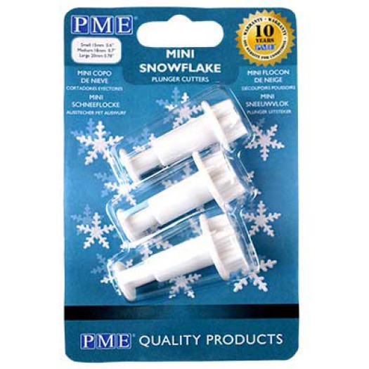 PME Snowflake Plunger Cutter Set Mini PME Snowflake Plunger Cutter Set Mini