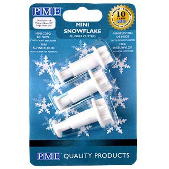 PME Snowflake Plunger Cutter Set Mini