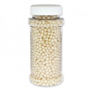Sugar Pearls Ivory Small 4mm 100g Sugar Pearls Ivory Small 4mm 100g