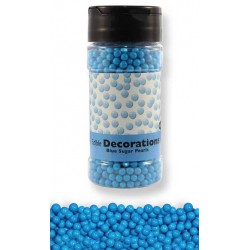 Sugar Pearls Blue Small 4mm 100g WAS £2.50 BB 25/06/24